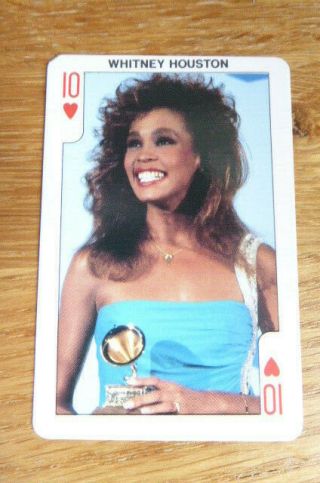 Whitney Houston Pop/rock 10 Hearts Card Dandy Gum Rock 