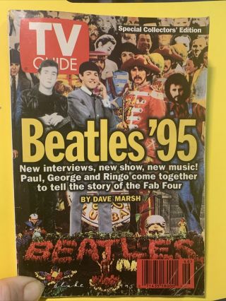 Vintage 1995 Nov 18 - 24 Beatles Tv Guide Special Collectors’ Edition Good Shape