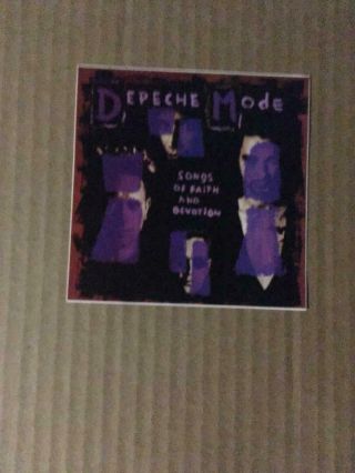 Depeche Mode Songs Of Faith And Devotion Vintage Us Promo Only Sticker