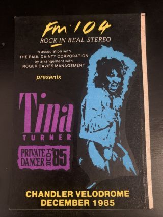 Tina Turner Private Dancer Tour 