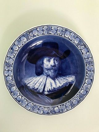 Royal Delft Porceleyne Fles Wall Plate Plaque Charger Rembrandt