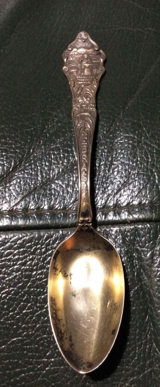 Vintage Nebraska Capitol Souvenir Sterling Silver 5 - 1/8 " Spoon By Ssmc