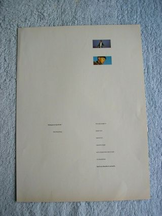 Pet Shop Boys - Always On My Mind - Advert - 21 X 29cm.