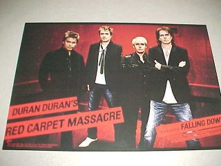 Duran Duran " Red Carpet Massacre " Cndt 2 Sided Promo Only Poster