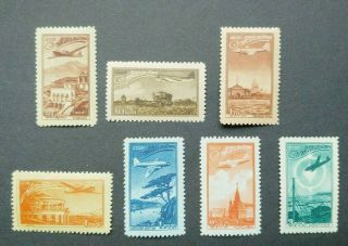 Early Aviation Airmail Set Vf Mlh Russia Russland Cccp Bk39.  21