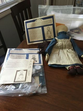 Gail Wilson Feedsack Doll Kit And Pattern For Cloth Doll,  Appx 14 " - 15 " Tall (2)