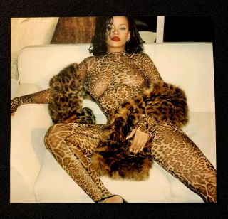Rihanna Photo “cheetahs Night” 4 1/2 X 4“ Very Sexy Great Tool Box Material