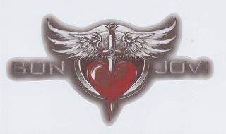 Bon Jovi - Hi Gloss Sticker - 6 1/4 " Wide X 3 3/8 " Height