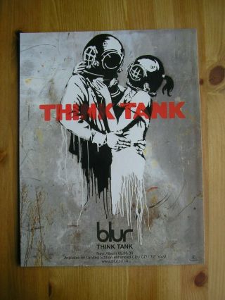 Blur - Think Tank - Advert - 20.  5 X 26.  5cm.