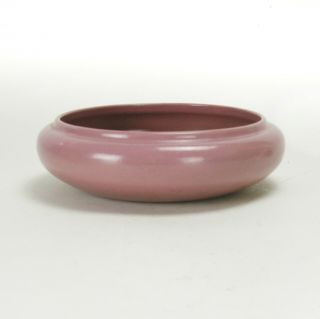 Seg Saturday Evening Girls Paul Revere Pottery 9 " Solid Pink Bowl Arts & Crafts