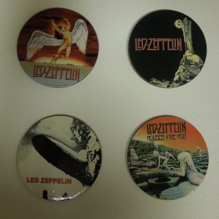 2005 Myth Gem Bravado Led Zeppelin Set Of 4 Coasters Rare