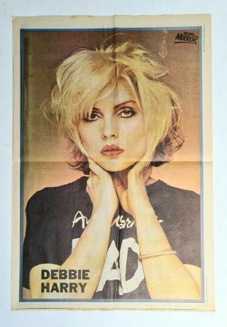 Debbie Harry (blondie) - Vintage 1980 U.  K Record Mirror Giant Colour Poster
