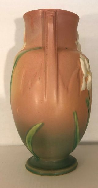 Roseville Large Pink Iris Vase 928 - 12 