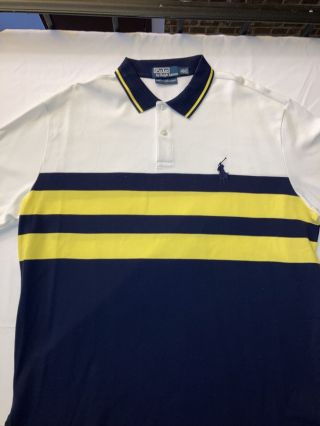 Vintage Ralph Lauren Multi Color Polo T Shirt Size X Large