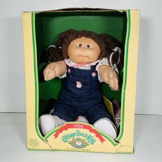 Vintage 1984 Cabbage Patch Kids Doll With Box And Papers Coleco Signed