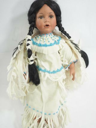 Timeless Limited Edition Porcelain Indian Maiden Doll 16 "