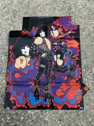 Kiss Paul Stanley Solo Lp Poster 1978 Folded