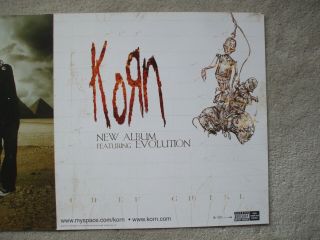 Korn A Giant 4 Section Promo Album Cover Slick For Untitled 2007 Virgin Records