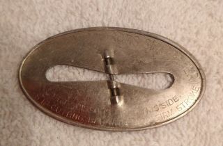 Kenberry Scissors Sharpener Tool Vintage Antique Oval 2 1/4 " Steel Metal Sewing
