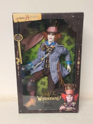 Disney Alice In Wonderland " Mad Hatter " - Johnny Depp Barbie Collector -