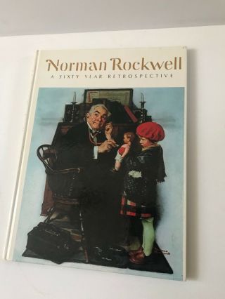 Norman Rockwell - A Sixty Year Retrospective - Great Vintage American Art Book