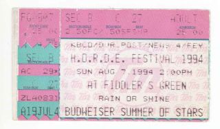 Rare Blues Traveler Govt Mule 8/7/94 Denver Co Fiddlers Green Ticket Stub