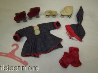 Vintage Vogue Ginny Doll Outfit Fun Time Roller Skater 47,  Purple Skates