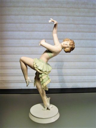 Rosenthal Porcelain Art Deco Figurine Dancer By Gustav Oppel