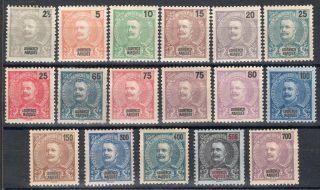 Lourenco Marques 1898/903 Stamp Sc.  30/3,  35/7,  40/4,  47 And 49/52 Mh