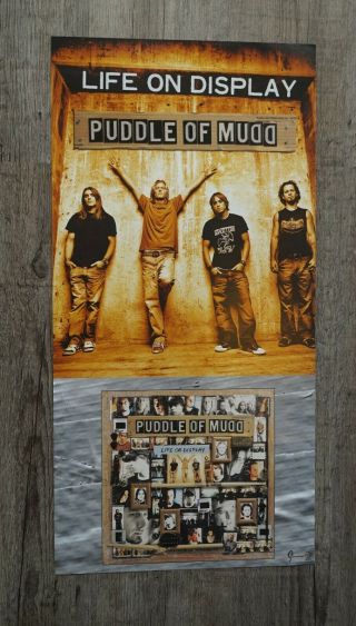 2003 Puddle Of Mudd Life On Display Store Advertising Poster 24 " X 12 "