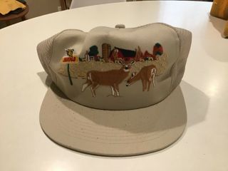 Vintage Dekalb Corn Seed Snapback Trucker Hat Cap K Products With Deer