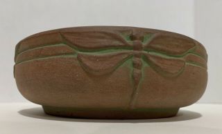 Peters & Reed Pottery Moss Aztec Dragonfly Bowl 9410 5