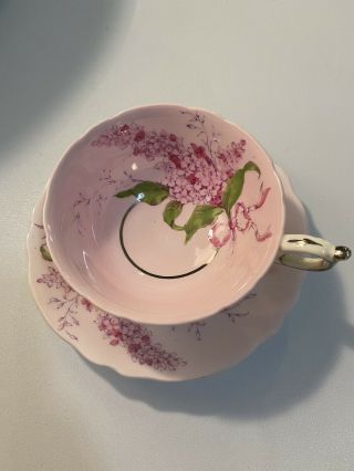Vintage Paragon " Lilac " Teacup And Saucer Set Purple Pink