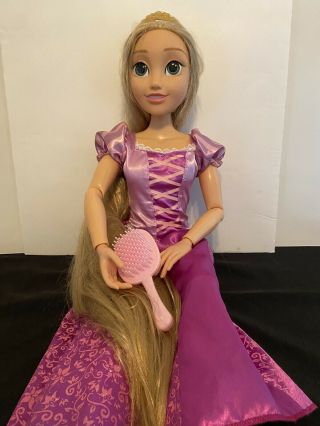Disney Playdate 32” Tall Rapunzel Princess Poseable Doll No Shoes
