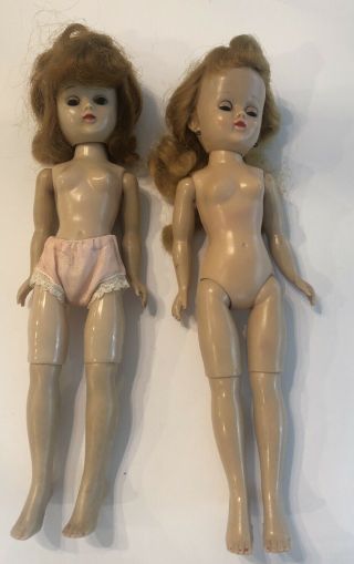 1957 Jill Vogue 10” Walker Vintage Dolls Needs Tlc