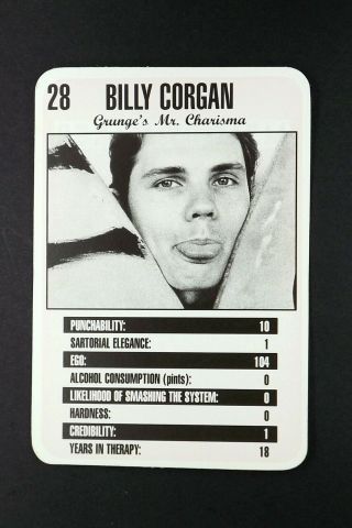 1 X Card Melody Maker Top Rankers Billy Corgan Smashing Pumpkins 28 ⌘ A