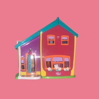 Polly Pocket Magnetic Hanging Out Doll House With Elevator Mattel 2002 Carrying