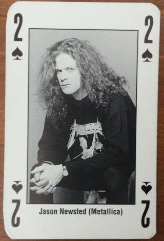 Jason Newsted,  Metallica,  Single Card Kerrang The King Of Metal 1990 
