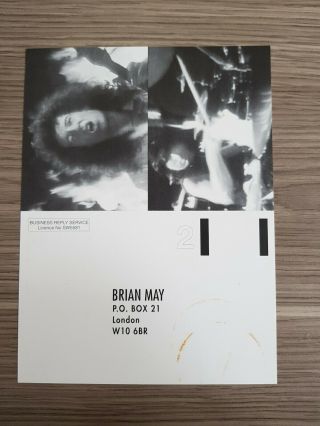 Brian May (queen) / Cozy Powell Resurrection Single Promo Card Parlophone
