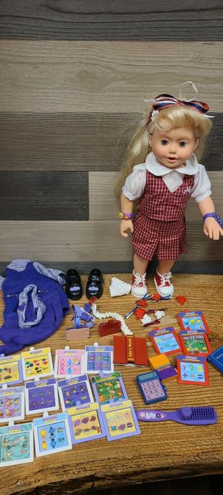 1999 Ally Interactive Doll W/ Let’s Play School Accessories -