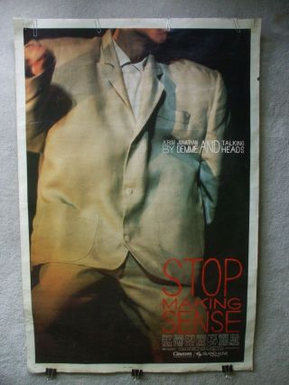 Talking Heads Promo Movie Poster Stop Making Sense 1984 David Byrne Concert Film