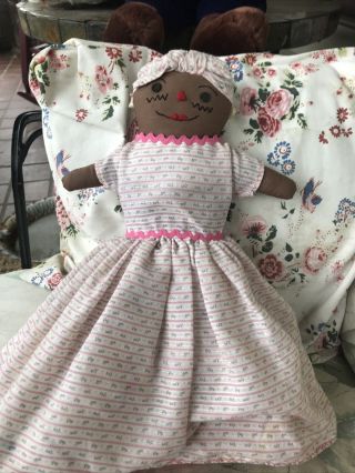Handmade Black / African American Beloved Belindy And Raggedy Ann Flip Doll 14.  5
