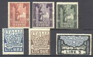 Italy 159 - 64 Nh - 1923 March Of The Fascisti Set ($195)