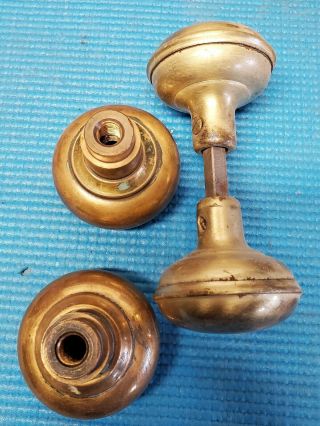 Set Of (4) Vintage Brass Door Knobs