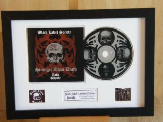 Black Label Society Stronger Than Death Disk And Artwork Display A4