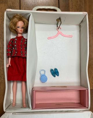 Vintage Tina Marie Doll W/ Carrying Case Barbie Clone Bubble Cut Accessories 60s