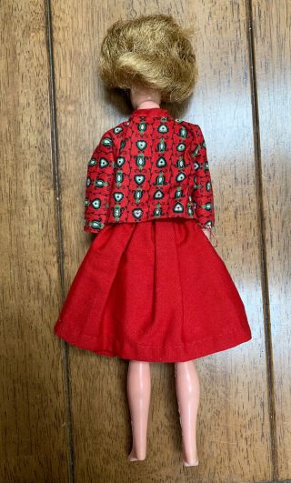 Vintage Tina Marie Doll w/ Carrying Case Barbie Clone Bubble Cut Accessories 60s 3
