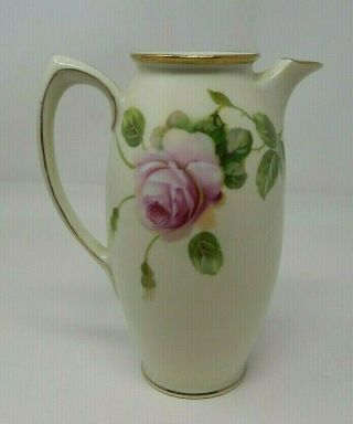 Es Prussia Roses Vase Hand Painted
