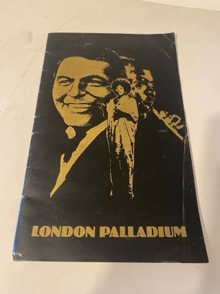 1975 London Palladium Programme Concert Frank Sinatra Count Basie Sarah Vaughan