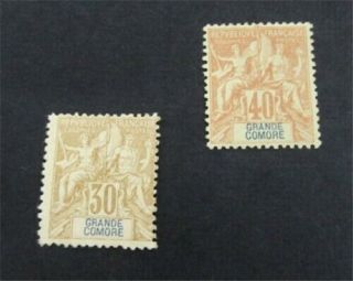 Nystamps French Grand Comoro Stamp 12.  14 Og H $50 A30y3058